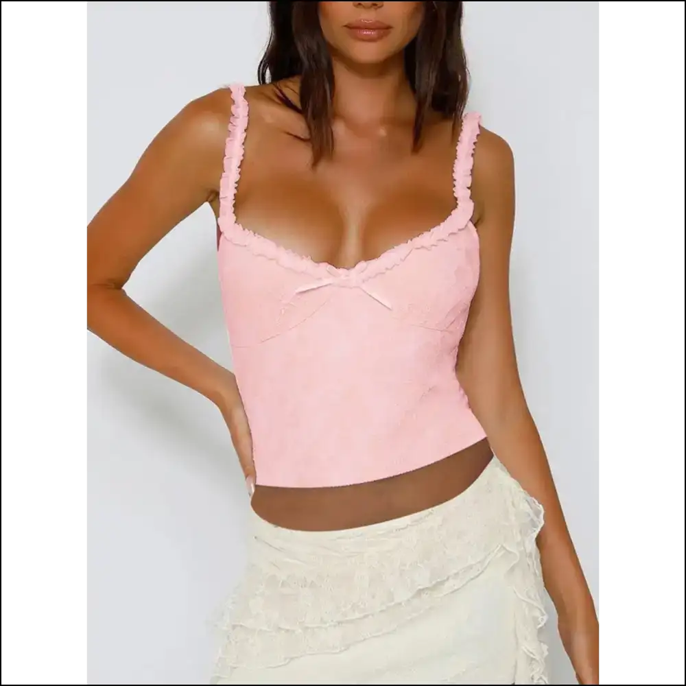 Lace Sweetheart Neck Cami - Feel Beautifully you - Tank Tops on Sale Worldwide Shipping