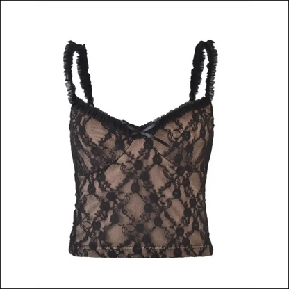 Lace Sweetheart Neck Cami - Flirty Elegance - Tank Tops on Sale Worldwide Shipping