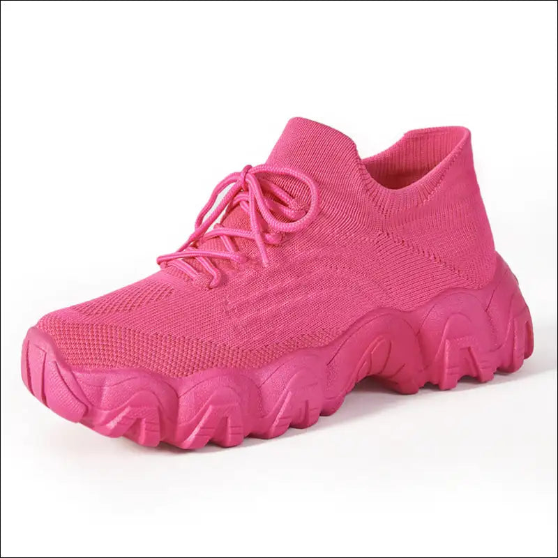 Lace Up Mesh Breathable Athletic Shoes for Trendy Women - on Sale Worldwide Shipping