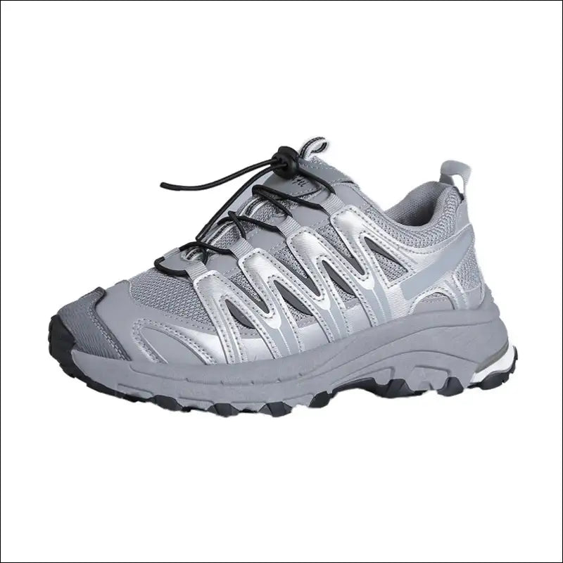 Lace-up Mesh Platform Athletic Shoes - on Sale Worldwide Shipping