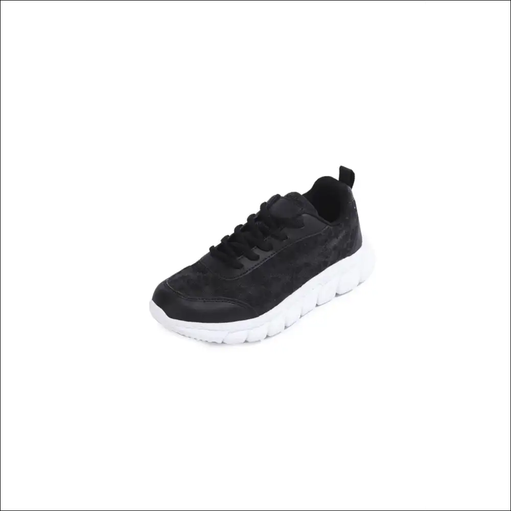 Lace Up Round Toe Star Mesh Athletic Shoes - Black / 38(us7) - on Sale Worldwide Shipping