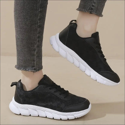 Lace Up Round Toe Star Mesh Athletic Shoes - on Sale Worldwide Shipping