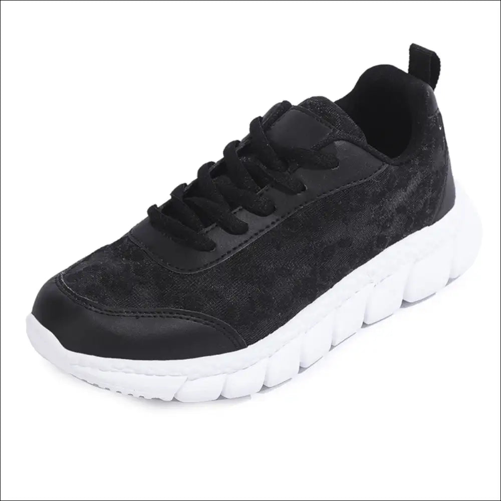Lace Up Round Toe Star Mesh Athletic Shoes - on Sale Worldwide Shipping