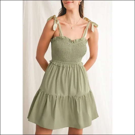 Laurel Green Mini Dress: Cotton Candy Confidence 👗 Needful Things - s - Short Dresses on Sale Worldwide Shipping