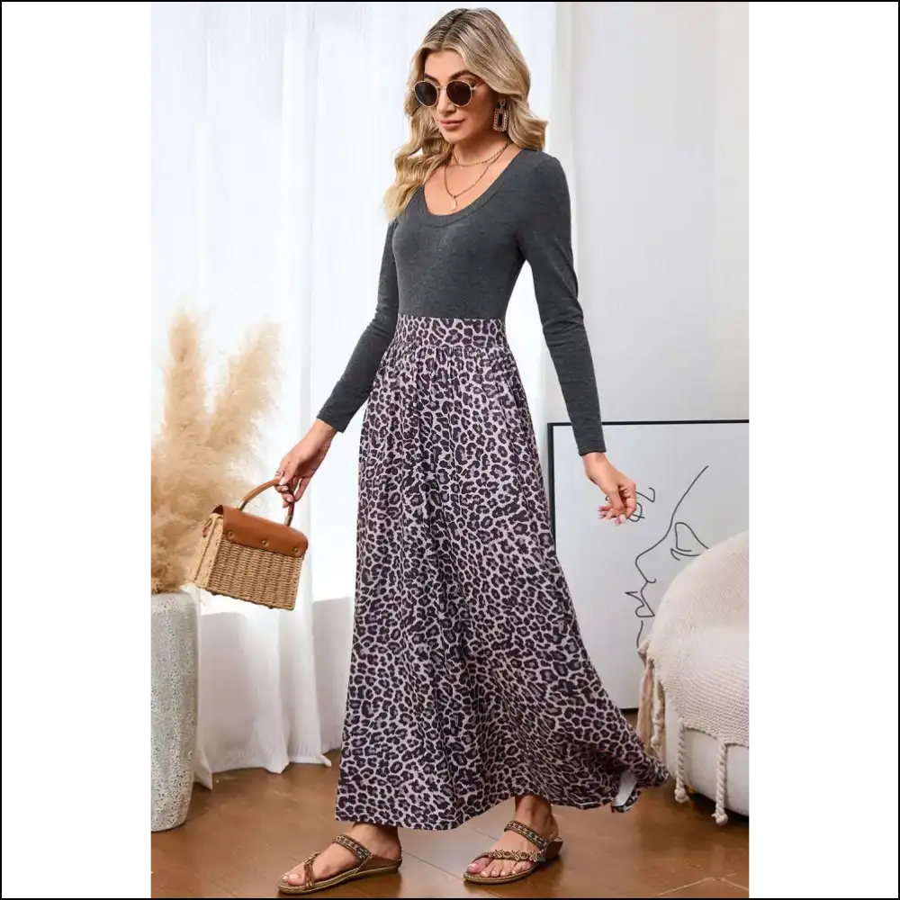 Leopard Print Maxi Dress: Unleash your Inner Queen! 👑 Needful Things - Dresses on Sale Worldwide Shipping