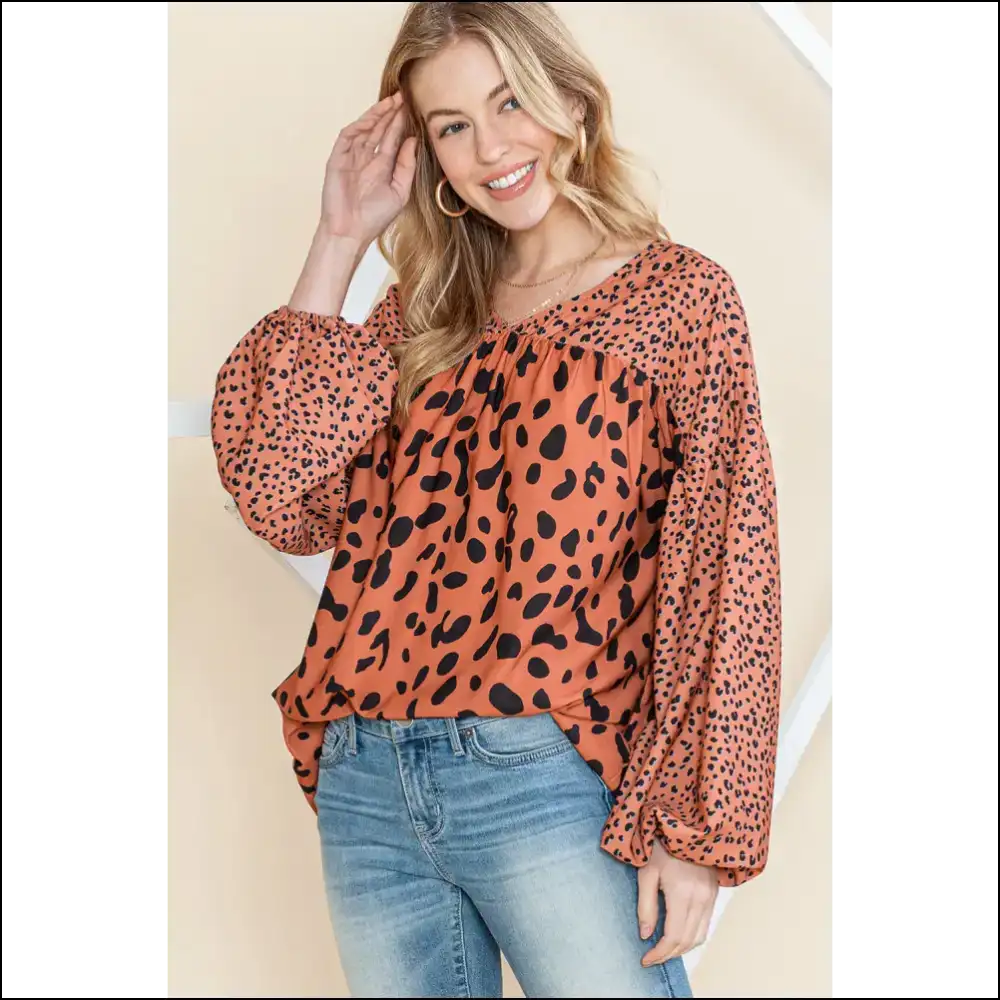 Leopard v Neck Tunic: Because Adulting is Wild Enough 🐆 Needful Things - Blouses on Sale Worldwide Shipping