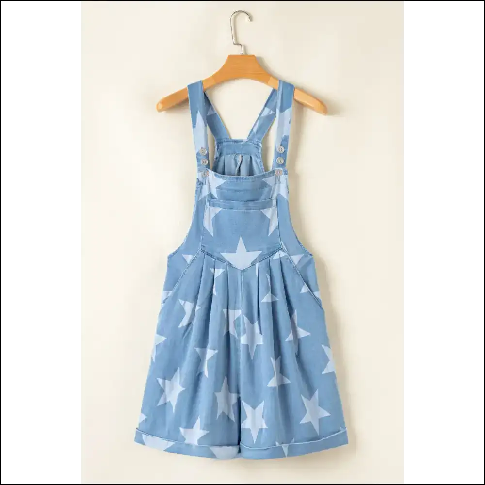 Light Blue Star Romper: Prepare for Liftoff! 🚀👖 Needful Things - Rompers Jumpsuits & on Sale Worldwide Shipping