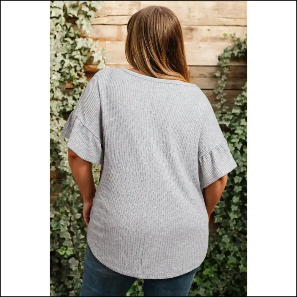 Light Grey Lace: Turning Heads (needful Things) 😈 - Plus Size Tops on Sale Worldwide Shipping