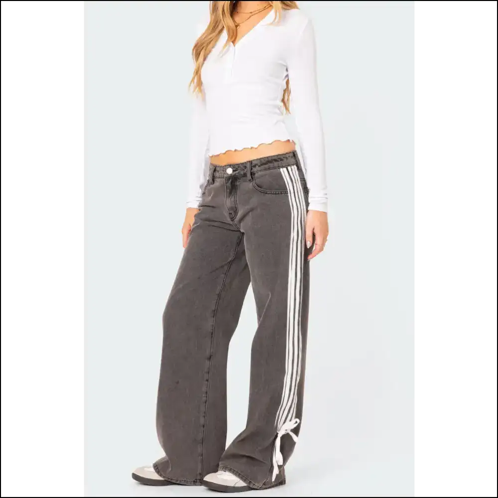 Loose Fit Jeans: Embrace Comfort and Stripes with Serious Sass! 😂 - Jeans on Sale Worldwide Shipping