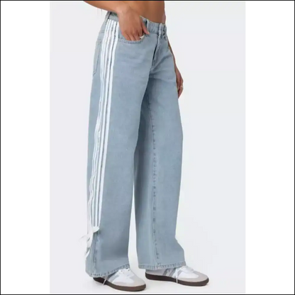 Loose Fit Jeans: Embrace Comfort and Stripes with Serious Sass! 😂 - Jeans on Sale Worldwide Shipping