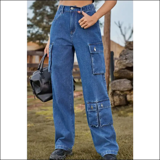 Loose Fit Long Jeans: for when You’re Fashionably Late to Everything! 😂✨ - Medium / s - Jeans on Sale Worldwide Shipping