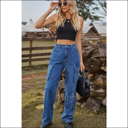 Loose Fit Long Jeans: for when You’re Fashionably Late to Everything! 😂✨ - Jeans on Sale Worldwide Shipping