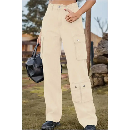 Loose Fit Long Jeans: for when You’re Fashionably Late to Everything! 😂✨ - Tan / Xl - Jeans on Sale Worldwide Shipping