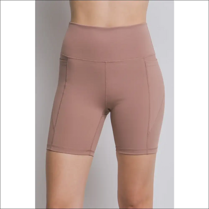 Love Tree High Waist Seam Detail Active Shorts - on Sale Worldwide Shipping