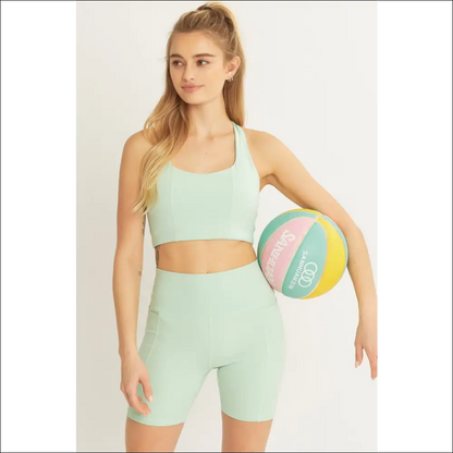 Love Tree High Waist Active Shorts - Trendy & Chic - on Sale Worldwide Shipping