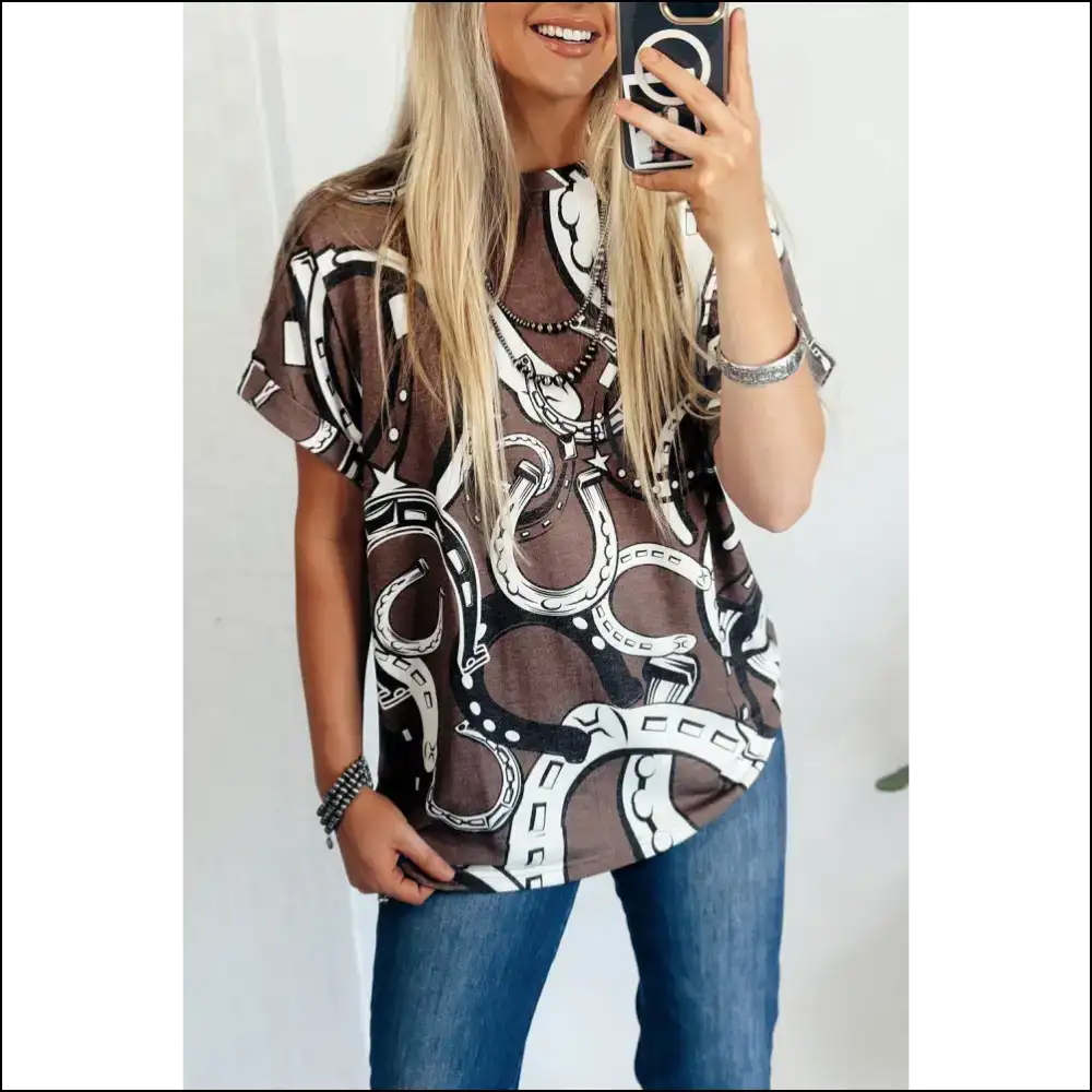 Lucky Horseshoes Graphic Tee: May the Odds be Ever in your Favor! 🍀 Needful Things - t Shirts on Sale Worldwide Shipping