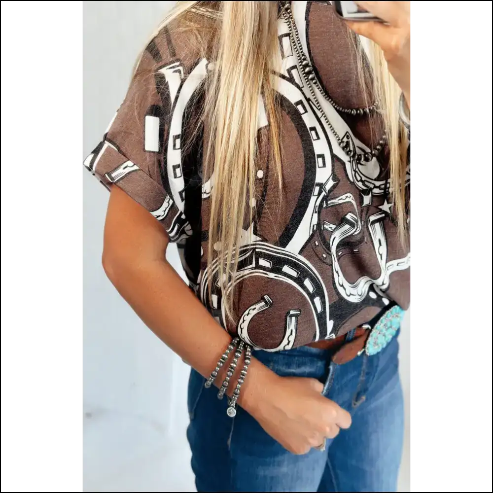 Lucky Horseshoes Graphic Tee: May the Odds be Ever in your Favor! 🍀 Needful Things - t Shirts on Sale Worldwide Shipping