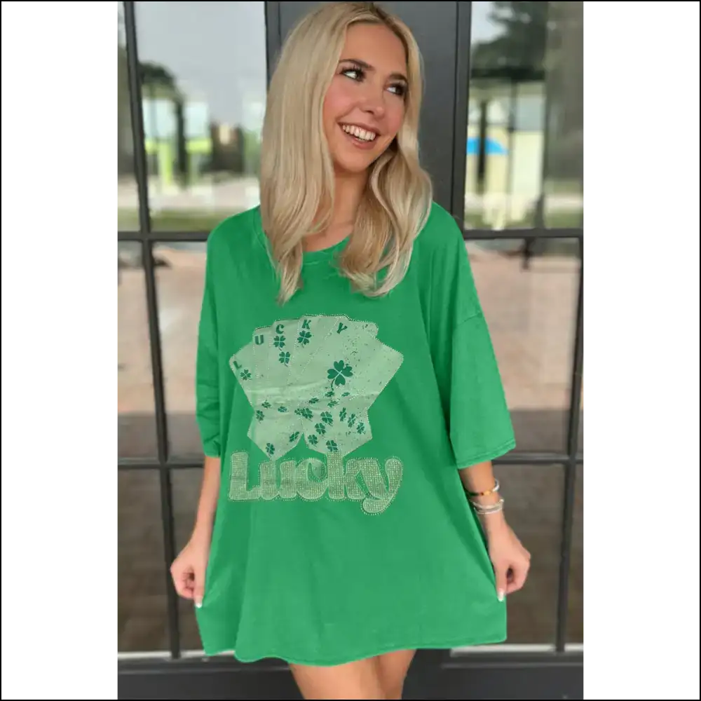 Lucky Poker Cards Bright Green Dress: Get 🍀! Needful Things - Short Dresses on Sale Worldwide Shipping