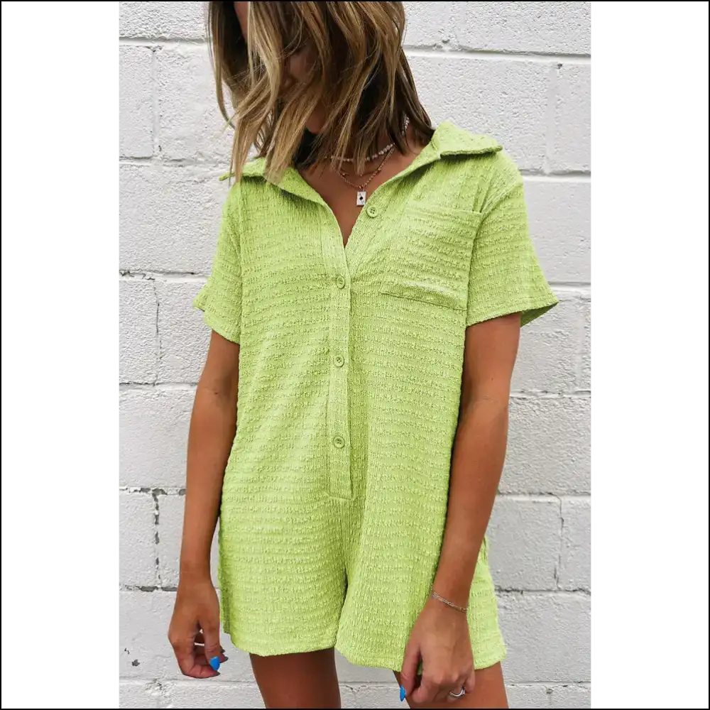 Meadow Mist Green Romper: your New Adventure Buddy 🍀 (needful Things) - Rompers Jumpsuits & on Sale Worldwide Shipping