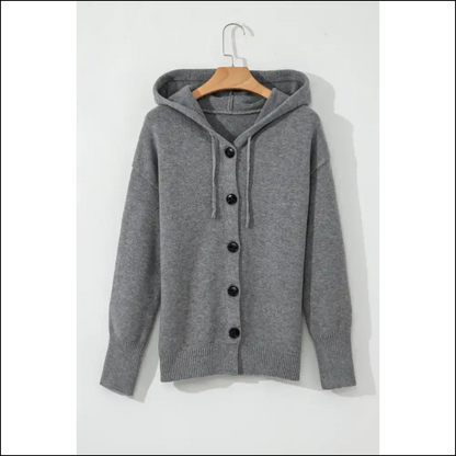 Medium Grey Hooded Cardigan: Finally a Sweater that Gets me 🤪 Needful Things - Cardigans on Sale Worldwide Shipping
