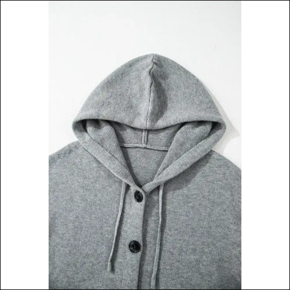 Medium Grey Hooded Cardigan: Finally a Sweater that Gets me 🤪 Needful Things - Cardigans on Sale Worldwide Shipping