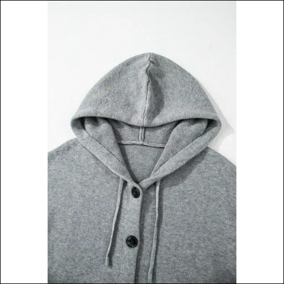 Medium Grey Hooded Cardigan: Finally a Sweater that Gets me 🤪 Needful Things - Cardigans on Sale Worldwide Shipping