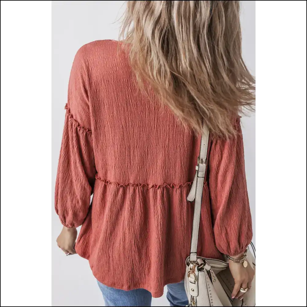 Mineral Red Puff Sleeve Blouse: Prepare for Compliments! Needful Things - Blouses on Sale Worldwide Shipping