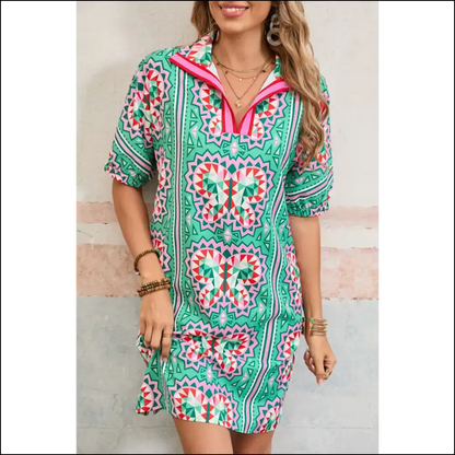 Mint Green Boho Mini Dress: from Drab to Fab in Seconds 👗 Needful Things - s - Short Dresses on Sale Worldwide Shipping
