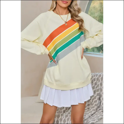 Mint Green Rainbow Vomit: Needful Things’ Cozy Hug 🌈 - Apricot / s - Sweatshirts & Hoodies on Sale Worldwide Shipping