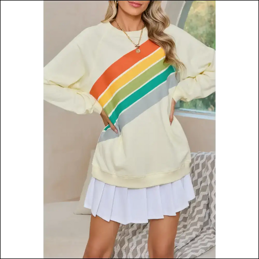 Mint Green Rainbow Vomit: Needful Things’ Cozy Hug 🌈 - Apricot / s - Sweatshirts & Hoodies on Sale Worldwide Shipping