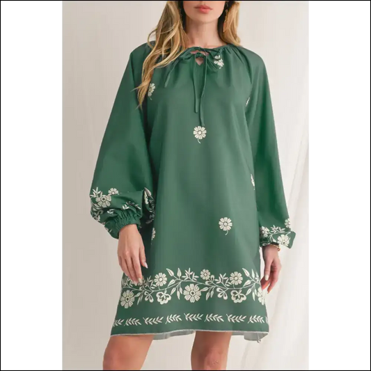 Mist Green Boho Floral Dress: Goddess (and Totally Worth it from Needful Things) 👗💚 - s - Short Dresses on Sale Worldwide Shipping