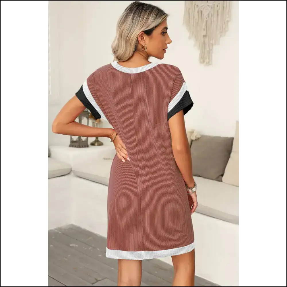 Moonlight Jade Colorblock: Needful Things Slay Dress 💅 - Short Dresses on Sale Worldwide Shipping