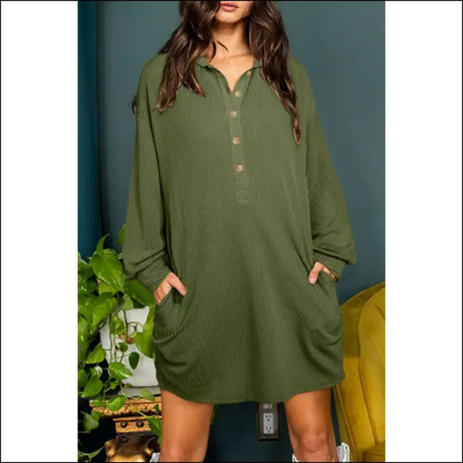 Moss Green Shift Dress: Dressed to Frill (needful Things) 🐸 - Jungle / s - Short Dresses on Sale Worldwide Shipping