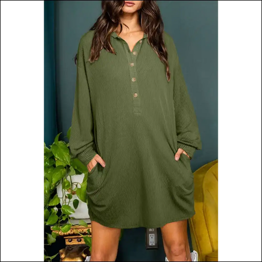 Moss Green Shift Dress: Dressed to Frill (needful Things) 🐸 - Jungle / s - Short Dresses on Sale Worldwide Shipping