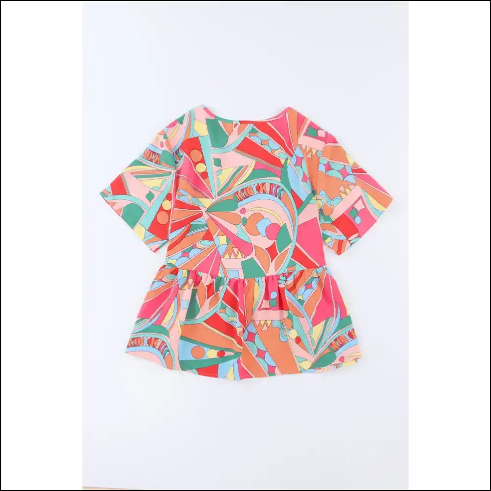 Multicolor Boho Abstract: Goddess Top (needful Things) ✨ - Blouses on Sale Worldwide Shipping