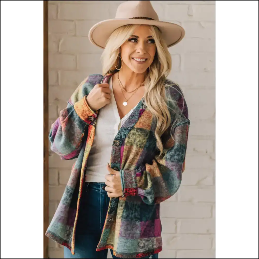 Multicolor Brushed Checked Shacket: so Cozy It’s Basically Legal 😜 Needful Things - Jackets Outerwear on Sale Worldwide Shipping