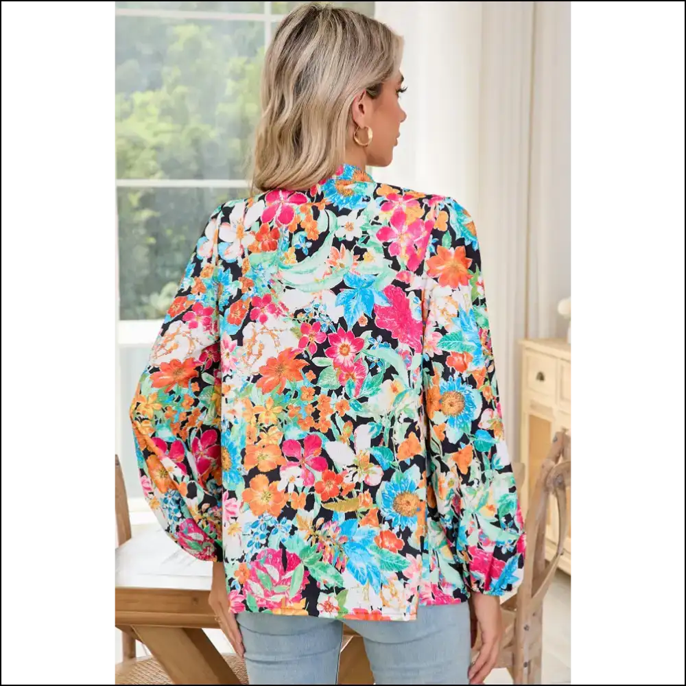 Multicolour Boho Floral: Unleash your Inner Flower Child 🌼 Needful Things - Blouses on Sale Worldwide Shipping