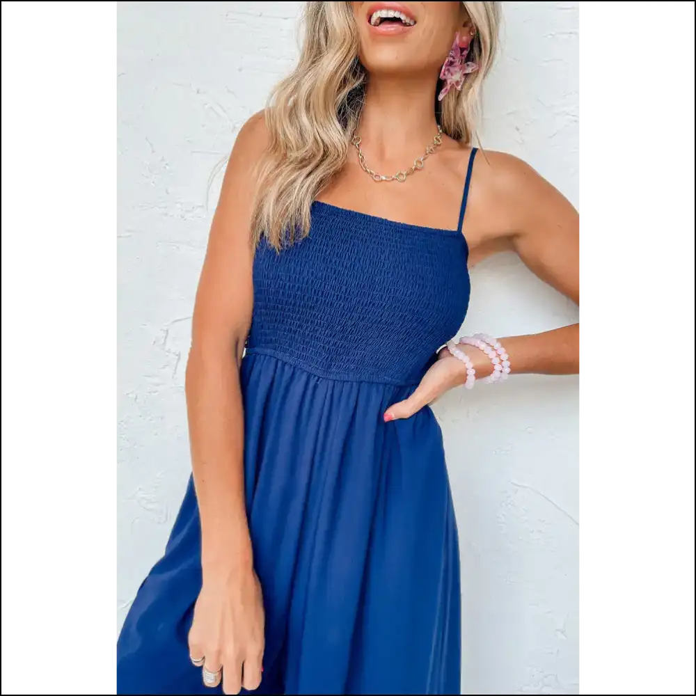 Navy Blue Spaghetti Strap Jumpsuit: Basically a Compliment Magnet! Jumpsuits & Rompers on Sale Worldwide Shipping