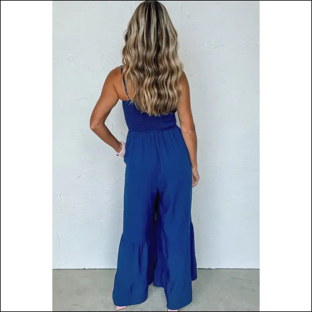 Navy Blue Spaghetti Strap Jumpsuit: Basically a Compliment Magnet! Jumpsuits & Rompers on Sale Worldwide Shipping