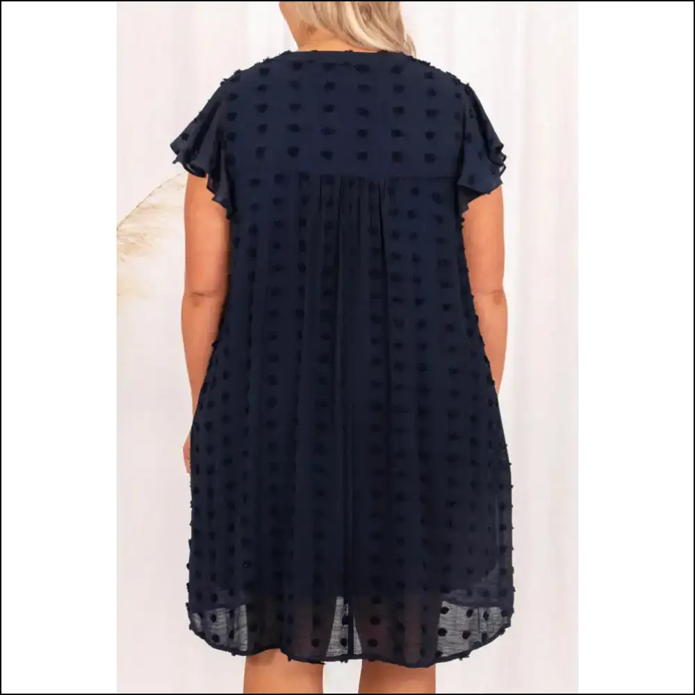 Navy Blue Swiss Dot Dress: so Comfy Youll Forget Pants Exist 💙 Needful Things - Plus Size Dresses on Sale Worldwide Shipping