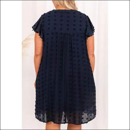 Navy Blue Swiss Dot Dress: so Comfy Youll Forget Pants Exist 💙 Needful Things - Plus Size Dresses on Sale Worldwide Shipping