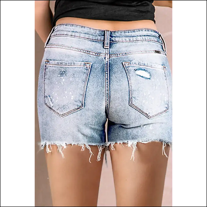 Needful Things: Blue Distressed Denim Shorts 💙 Light & Loving It! 😈 - on Sale Worldwide Shipping