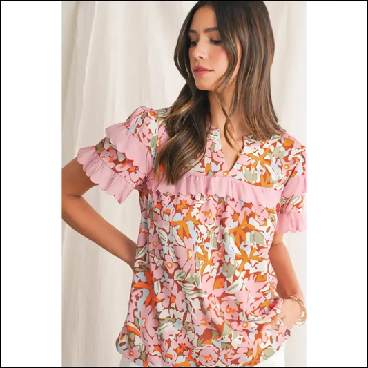 Needful Things: Boho Floral Blouse – Ditch the Beige 🌼 - Multicolour / s - Blouses on Sale Worldwide Shipping