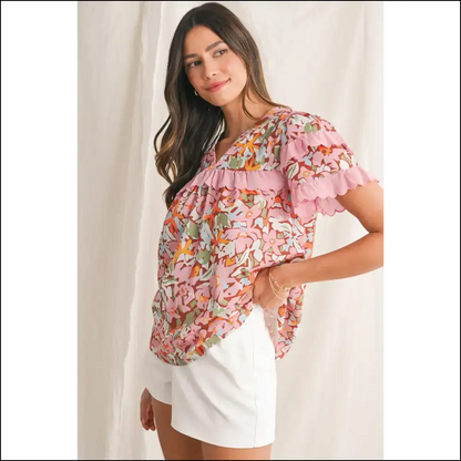 Needful Things: Boho Floral Blouse – Ditch the Beige 🌼 - Blouses on Sale Worldwide Shipping