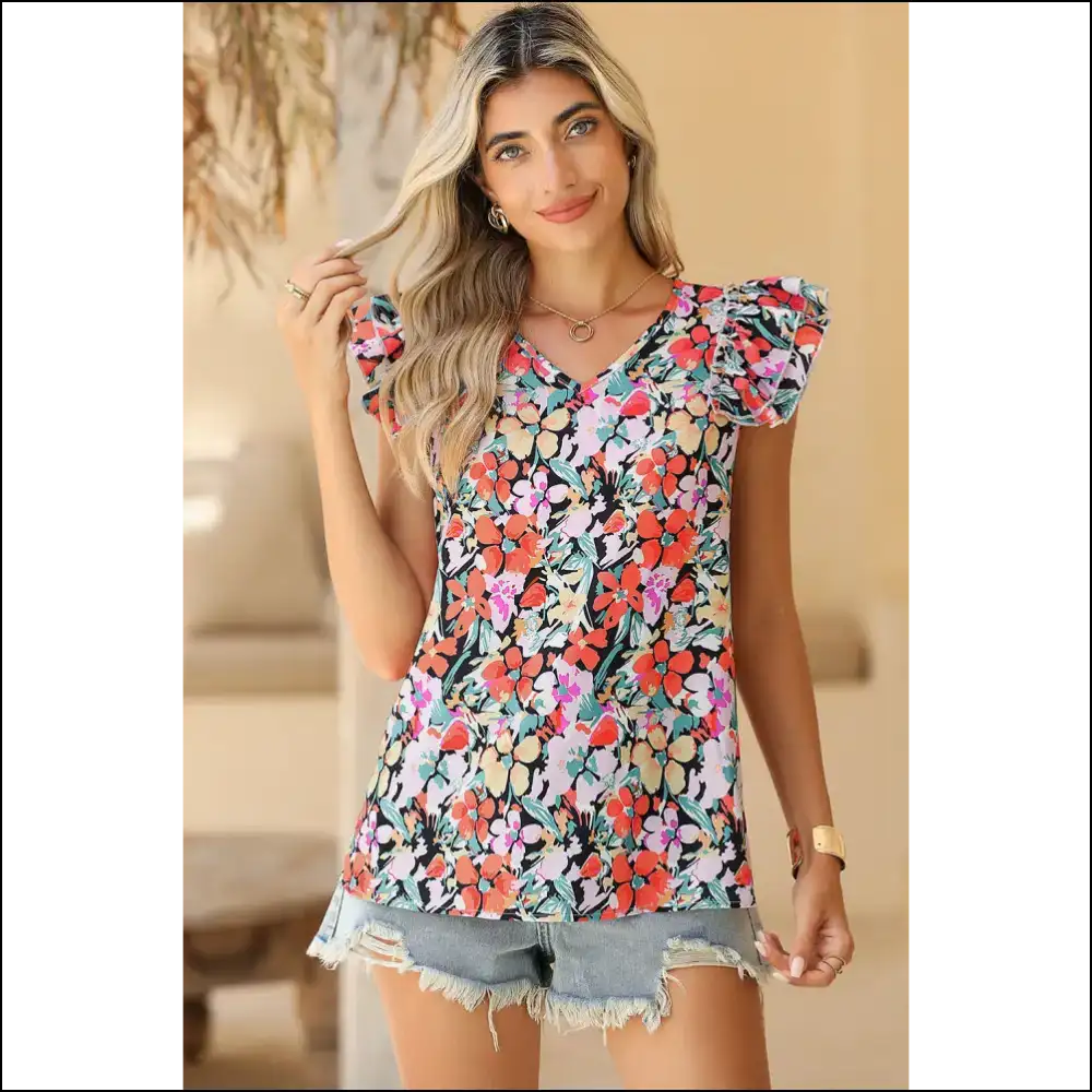 Needful Things: Boho Floral Print Sleeveless? Gorgeous 🌼 - Sleeveless Shirts Tank Tops on Sale Worldwide Shipping