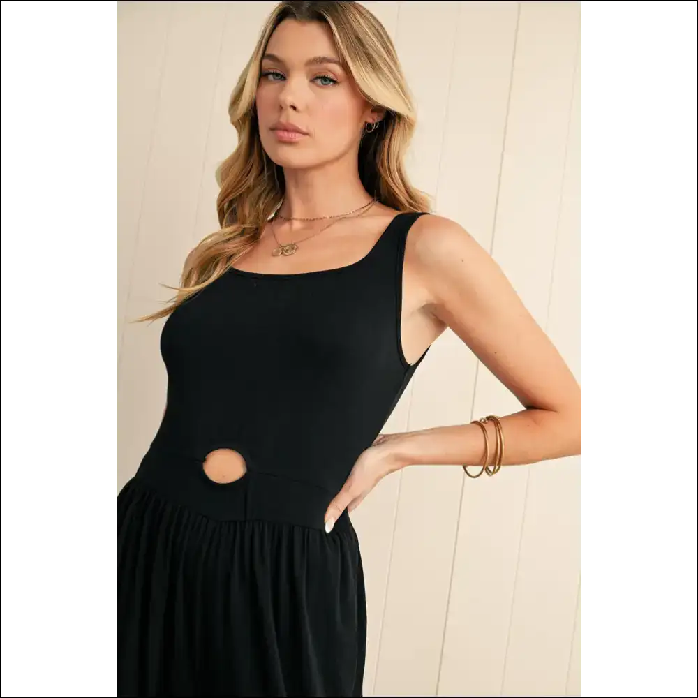 Needful Things: Chic Black Cutout Wide Leg Jumpsuit - Instant Diva just Add! 😈 - Jumpsuits & Rompers on Sale Worldwide Shipping