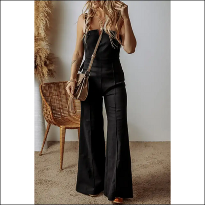 Needful Things: Chic Black Spaghetti Strap Jumpsuit? you Betcha! 🖤 - 4 - Jumpsuits & Rompers on Sale Worldwide Shipping
