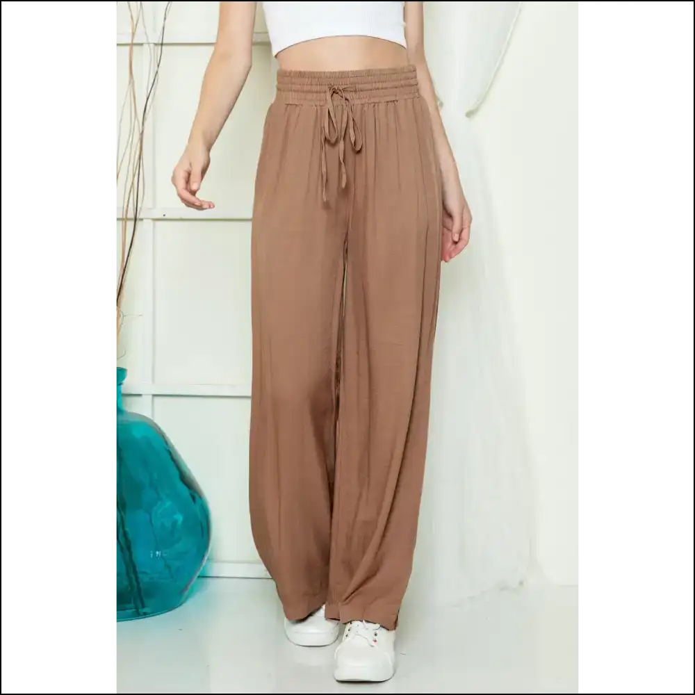 Needful Things: Chic Black Wide Leg Pants - Because Adulting is Hard 🖤 - Brown / s - on Sale Worldwide Shipping