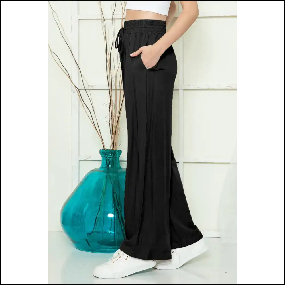 Needful Things: Chic Black Wide Leg Pants - Because Adulting is Hard 🖤 - on Sale Worldwide Shipping