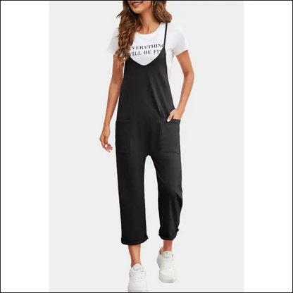 Needful Things Chic Green Pocketed Jumpsuit: Hug! 🐸 - Black / s - Jumpsuits & Rompers on Sale Worldwide Shipping